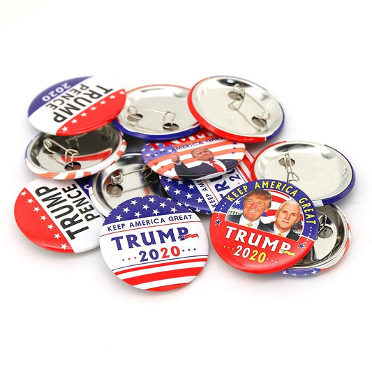 Trump Buttons-Support Trump for 2020 President Election Button Keep America Great Buttons- Pack of 12