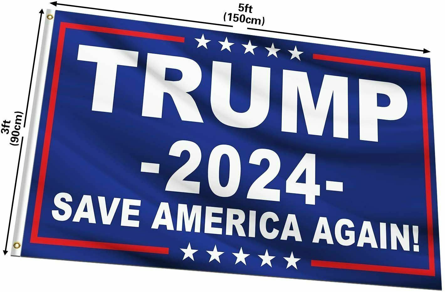 Trump 2024 save America Again Donald MAGA KAG Republican Conservative Flag USA