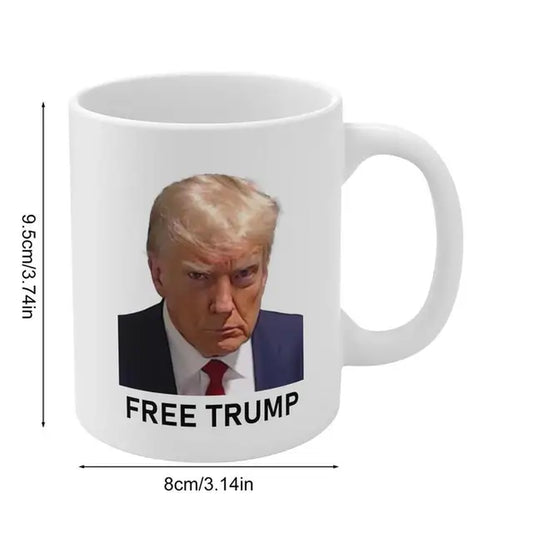 Trump Cup 350Ml Trump Mugshot Cup Ceramic Coffee Mu Trump 2024 Campaign Mug Gift Christmas Drinkware Gifts