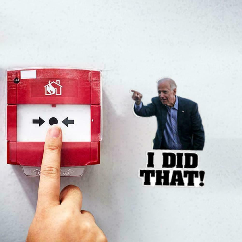 100Pcs Joe Biden I DID THAT Sticker Funny Humor Sticker Decal Gas Pump Oil Price