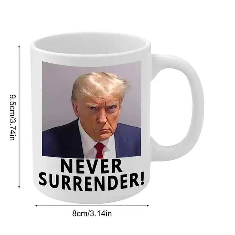 Trump Cup 350Ml Trump Mugshot Cup Ceramic Coffee Mu Trump 2024 Campaign Mug Gift Christmas Drinkware Gifts