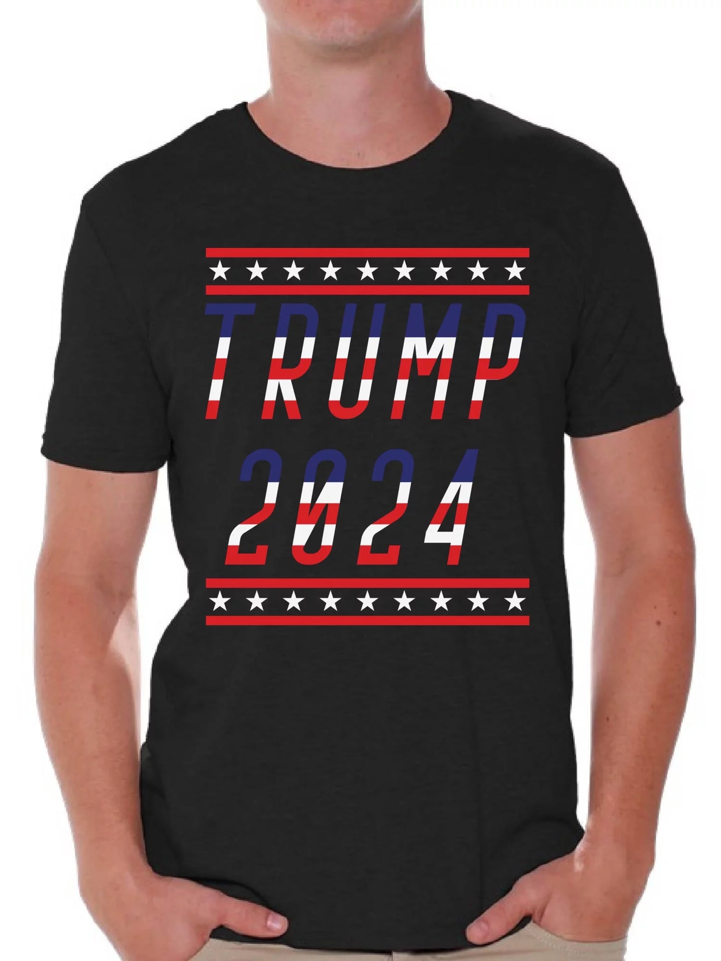 Trump Flag 2024 Tshirt for Men Donald Trump T Shirt Political Shirts Gifts for Republican Men USA Trump Men'S Tshirt American Trump Flag Gifts 2024 Shirts