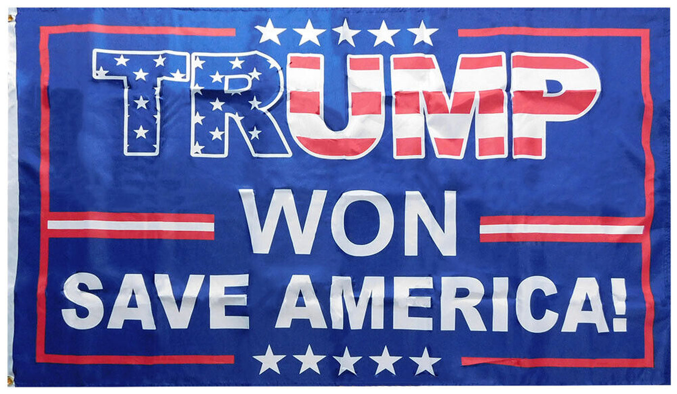 3X5Ft 2024 Donald Trump save America Again Flag BLUE MAGA Patriot USA