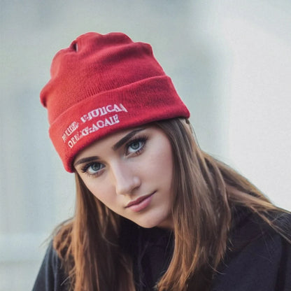 1Pc Donald Hat MAGA Winter Knit Red Beanie Make America Great Again USA Patriots Hat for President Unisex