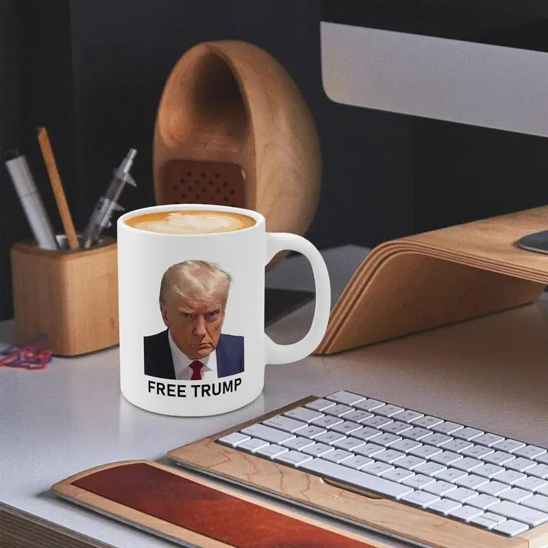 Trump Cup 350Ml Trump Mugshot Cup Ceramic Coffee Mu Trump 2024 Campaign Mug Gift Christmas Drinkware Gifts