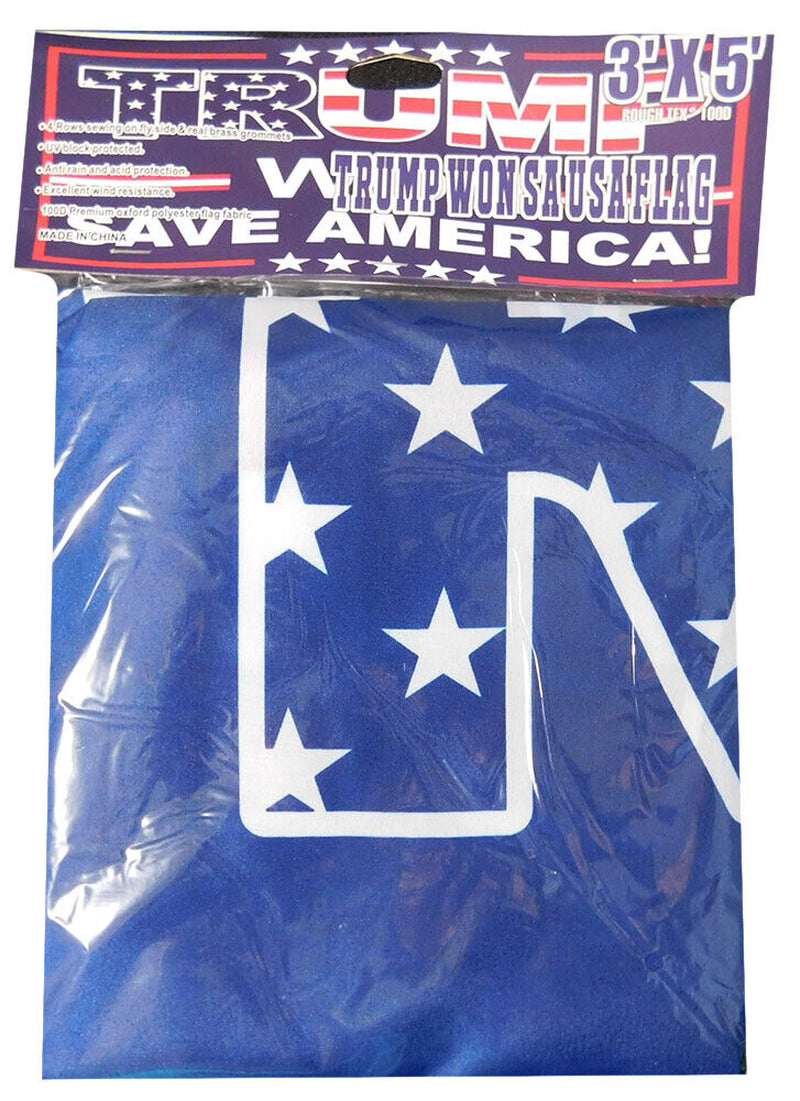 3X5Ft 2024 Donald Trump save America Again Flag BLUE MAGA Patriot USA