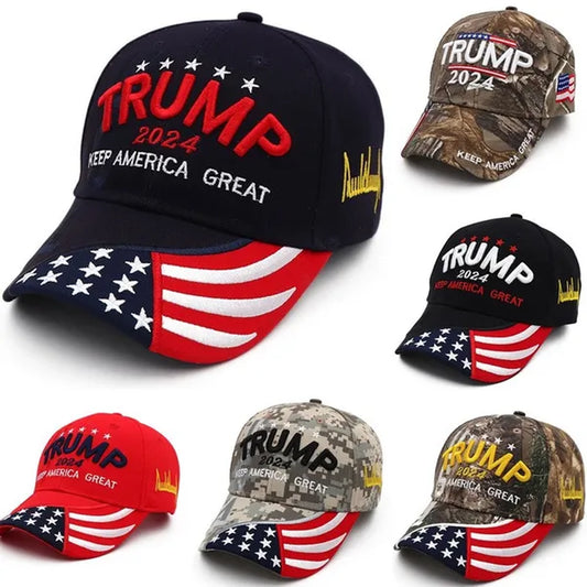 6 Colors Donald Trump 2024 Maga Hat Cap Usa Kag Make Keep America Great Again Hats Casquette Peaked Cap